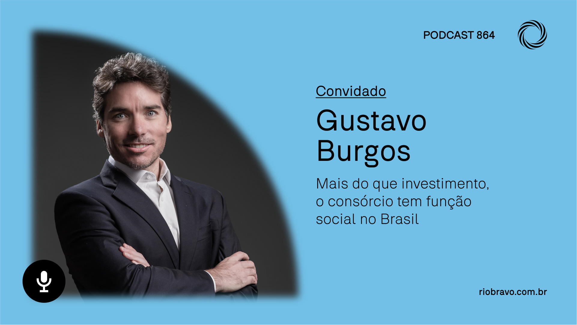 Podcast 864 | Gustavo Burgos: “Mais do que investimento, o consórcio tem função social no Brasil”
