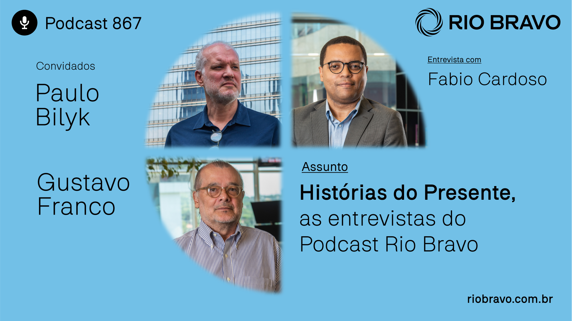 Podcast 867 | Fábio Cardoso: Histórias do Presente, as entrevistas do Podcast Rio Bravo